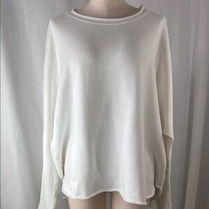 Frank & Eileen white pullover fleece